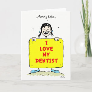 Funny Kinder Positive Dental Quottes Wenskaart Kaart