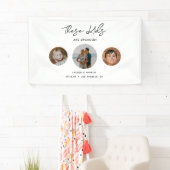 Funny Kinder School Photo Engagement Party Welkom Spandoek (Insitu)