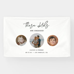 Funny Kinder School Photo Engagement Party Welkom Spandoek