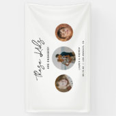 Funny Kinder School Photo Engagement Party Welkom Spandoek (Verticaal)