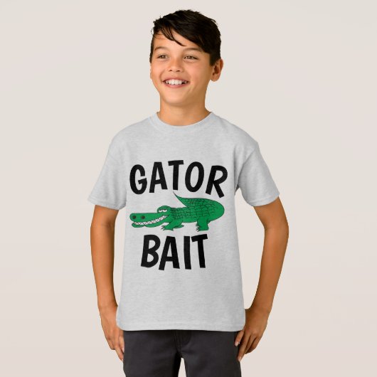 Funny Kinder T-shirts, GATOR BAIT T-shirt (Voorkant volledig)