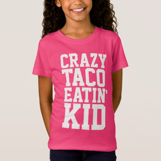 FUNNY KINDER TACO LOVER T-SHIRS T-SHIRT (Voorkant)