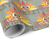 Funny kinder tipant kleine kalkoenpatroonpartij cadeaupapier (Rol Hoek)