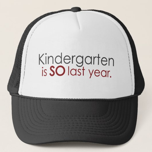 Funny Kindergarten Afstudeerder Trucker Pet (Voorkant)