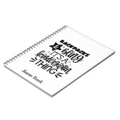 Funny Kindergarten gepersonaliseerd cadeau Notitie Notitieboek (Linkerzijde)