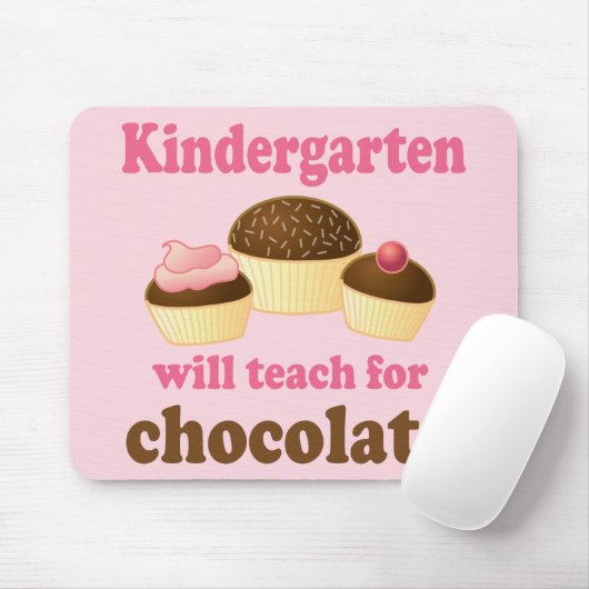 Funny Kindergarten Teacher Mousepad Muismat (Met muis)