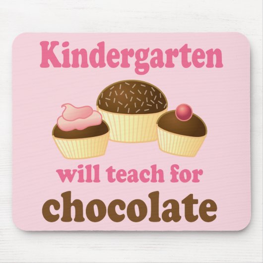 Funny Kindergarten Teacher Mousepad Muismat (Voorkant)