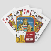 Funny King Beer die kaartendek speelt Pokerkaarten (Achterkant)