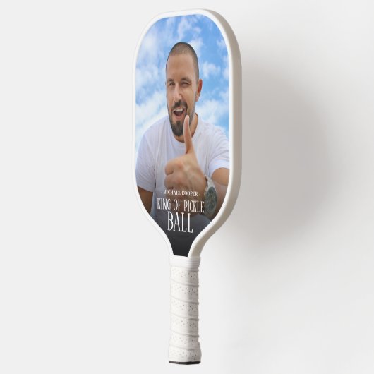 Funny King of Pickle Ball Custom Photo Pickleball Paddle (Links)