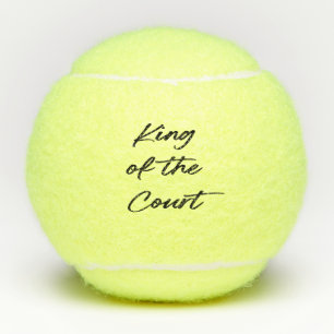 Funny King of the Court Modern Script Tennisballen