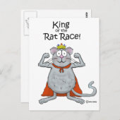Funny King of the Rat Race Boss Boss Day Briefkaart (Voorkant / Achterkant)
