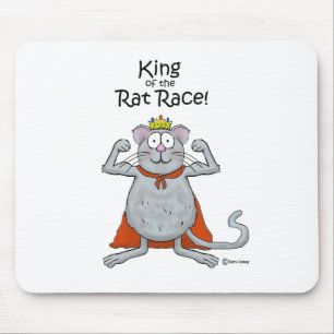 Funny King of the Rat Race Boss Boss Day Muismat