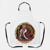 Funny "King of the Table" Thanksgiving Turkey Schort (Voorkant)