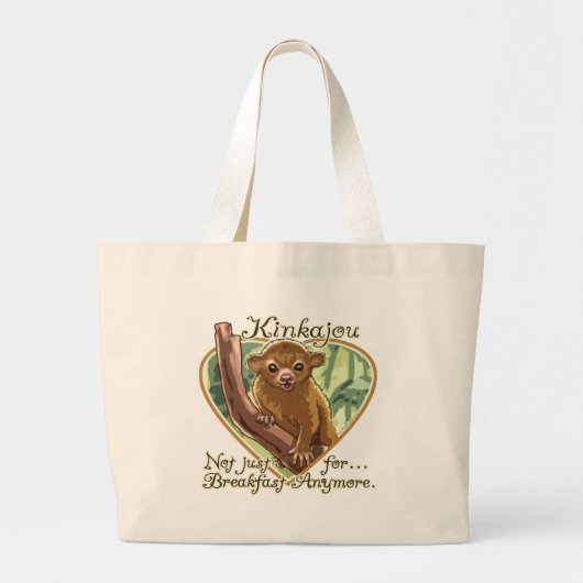 Funny Kinkajou Gear van Mudge Studios Grote Tote Bag (Voorkant)