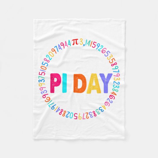 Funny Kip Pot Pie Gelukkige Pi Dag 3.14 Wiskunde D Fleece Deken (Voorkant)