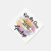 Funny Kiss Mijn klasse Vaarwel. Servet (Hoek)