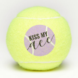 Funny Kiss My Ace Paars Tennisballen