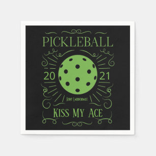 Funny Kiss My Ace Pickleball Servet
