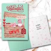 Funny Kissing Booth Gnome Valentijn Feestdagen Kaart