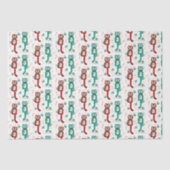 Funny Kit Kat met kerstpapier Tissuepapier (Voorkant)