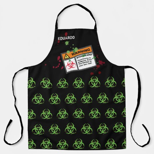 Funny Kitchen Biohazard Bruss Schort (Voorkant)