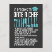 Funny Kitchen Chef Dating Humor Single Cook Briefkaart (Voorkant)