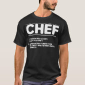Funny Kitchen Chef Definition america T-shirt (Voorkant)