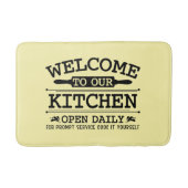 Funny kitchen cooking word art  badmat (Voorkant)