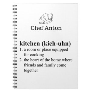 Funny Kitchen Dictionary Definition Home Chef Notitieboek
