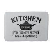 Funny kitchen open word art badmat (Voorkant)