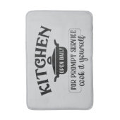Funny kitchen open word art badmat (Voorkant Verticaal)