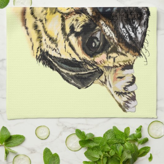 Funny Kitchen Towel met Pug Dog - Uw kleuren Theedoek (Gevouwen)