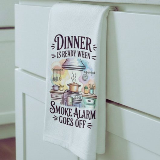 Funny Kitchen Towel Quote Dish Theedoek