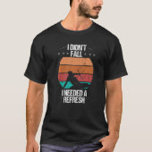 Funny Kiteboarder Design I didnt Fall Humor Kitesu T-shirt (Voorkant)