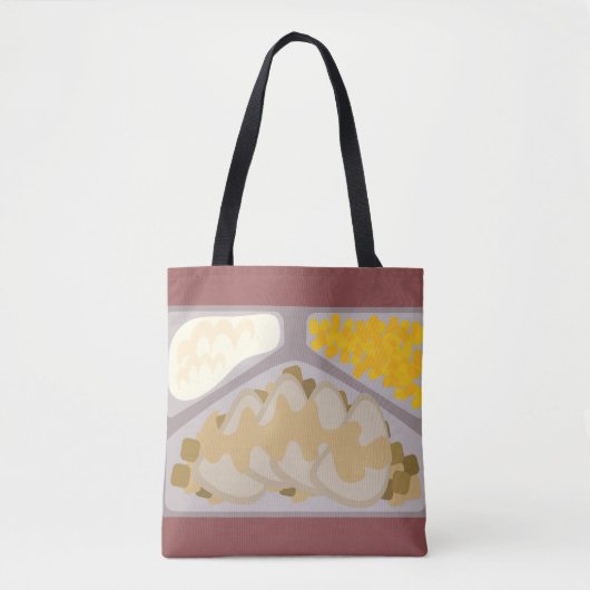 Funny Kitschy Retro, diepgevroren inwendige illust Tote Bag (Voorkant)
