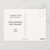 Funny Kitten Cheers Birthday Briefkaart (Achterkant)