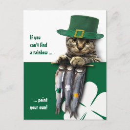 Funny Kitten St. Patrick's Day Custom Briefkaart