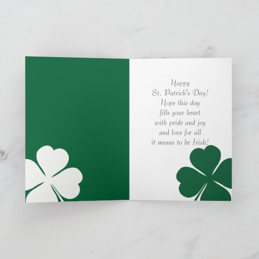 Funny Kitten St. Patrick's Day Wenskaarten Kaart (Binnen)
