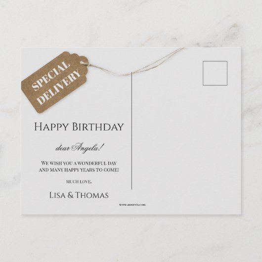 Funny Kittens Birthday Briefkaart (Achterkant)