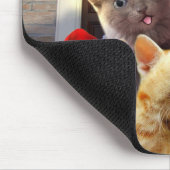Funny kittens op kerstdag muismat (Hoek)