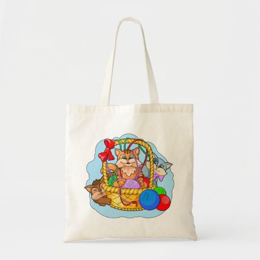 Funny kittens tote bag (Voorkant)