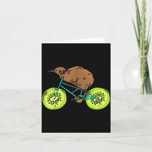 Funny Kiwi Biker Cycling Gift New Zealand  Kaart (Voorkant)
