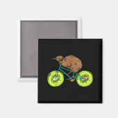 Funny Kiwi Biker Cycling Gift New Zealand Magneet (Voorkant / Achterkant)