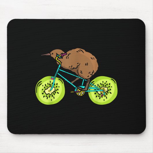 Funny Kiwi Biker Cycling Gift New Zealand  Muismat (Voorkant)
