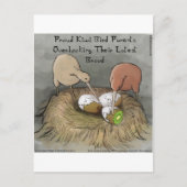 Funny Kiwi Birds die hun vruchten afwerpen Briefkaart (Voorkant)