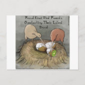 Funny Kiwi Birds die hun vruchten afwerpen Briefkaart (Voorkant)