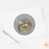 Funny Kiwi Birds die hun vruchten afwerpen Ronde Sticker (Envelop)