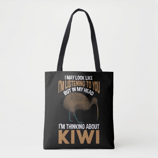 Funny Kiwi Birds Sarcastic Zoo Bird Lover Tote Bag (Voorkant)