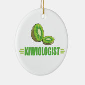 Funny Kiwi Lover Keramisch Ornament (Rechts)
