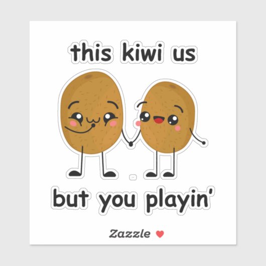 Funny Kiwi Sticker (Vel)